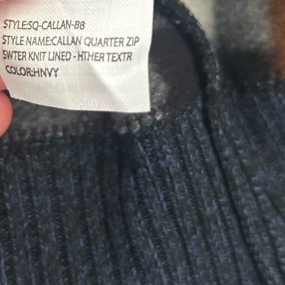 Day & Age blue quarter zip lines knit sweater boys small size 8 - Picture 5 of 6